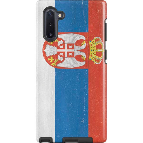 Serbia Flag Distressed Galaxy Cases